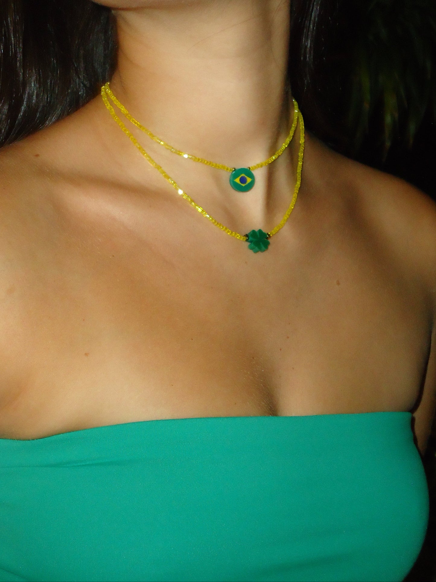 Colar Choker Brasil Core