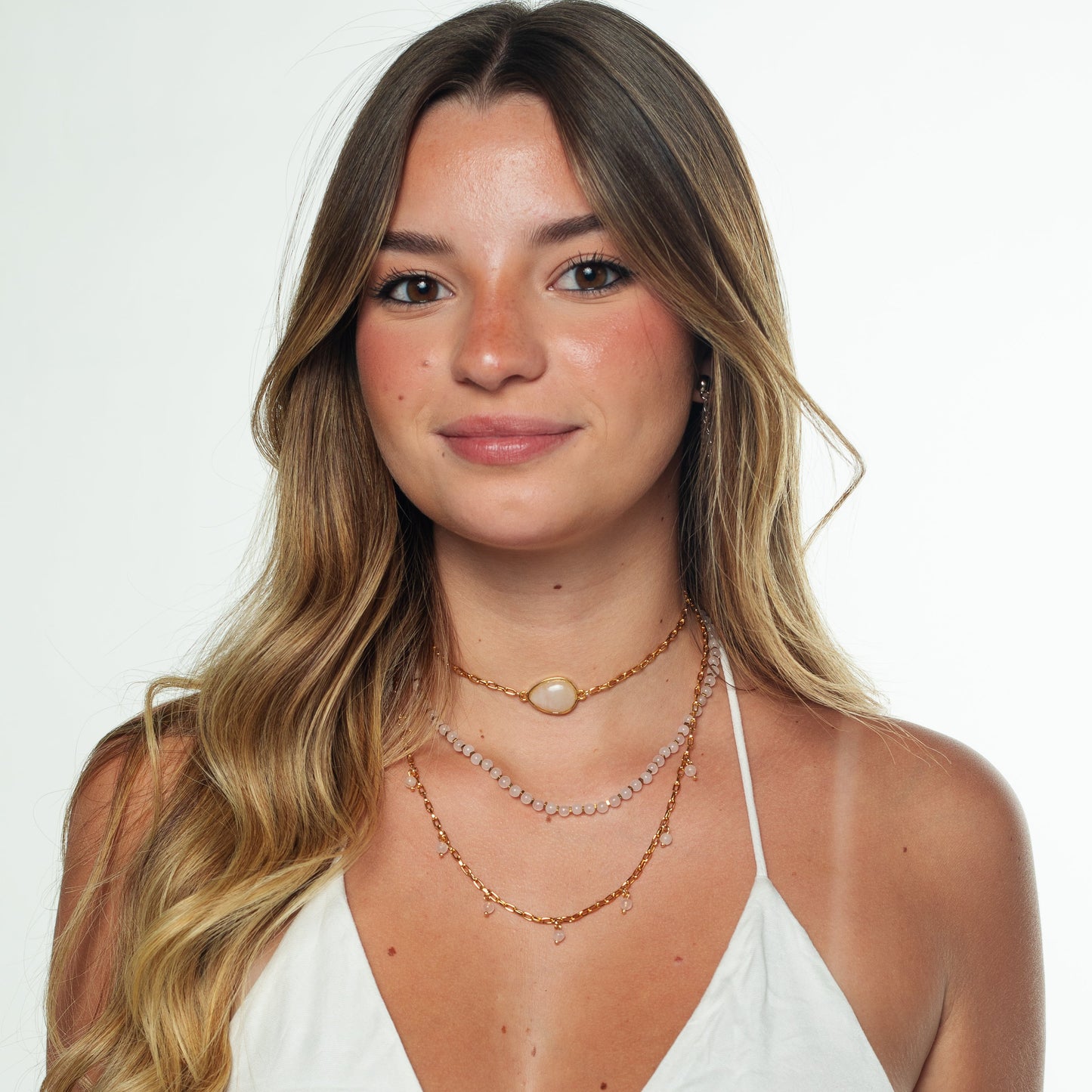Choker Aura Quartzo Rosa