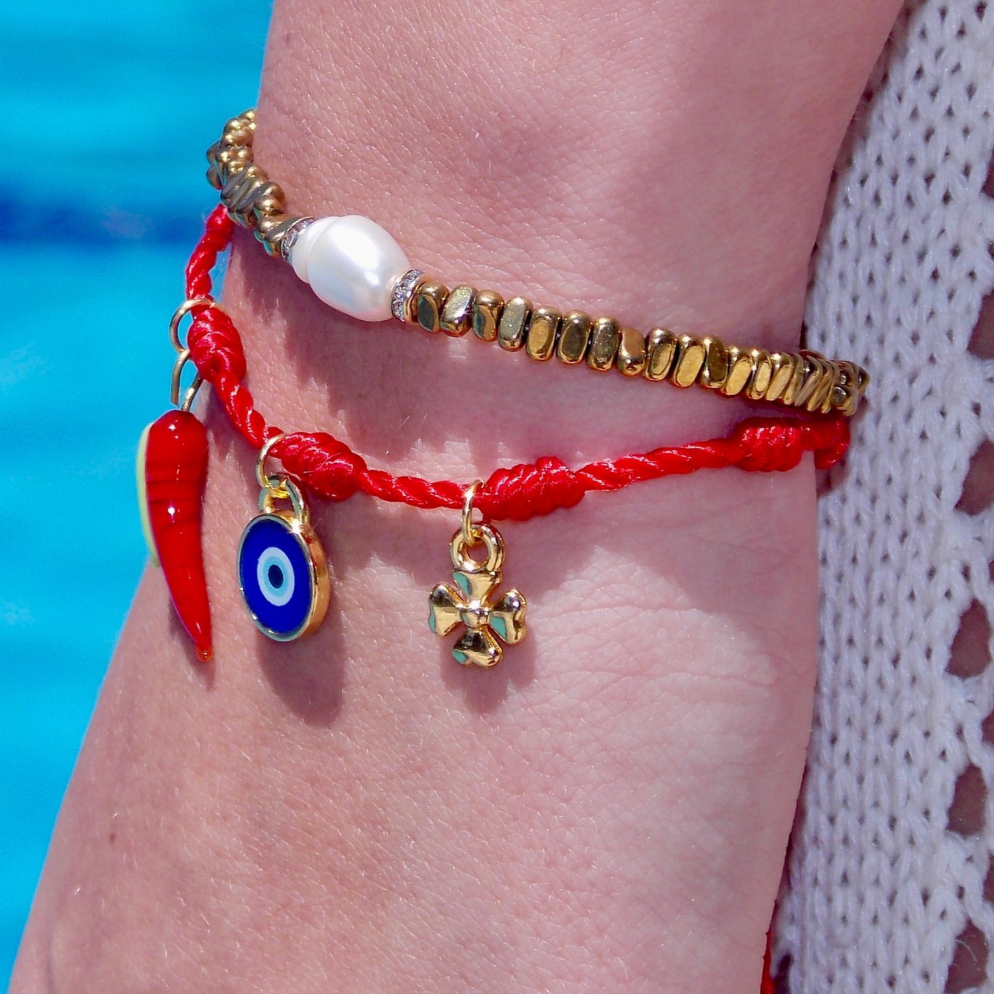 Pulseira Pearl Hematita