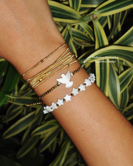 Pulseira Hematita Espirito Santo