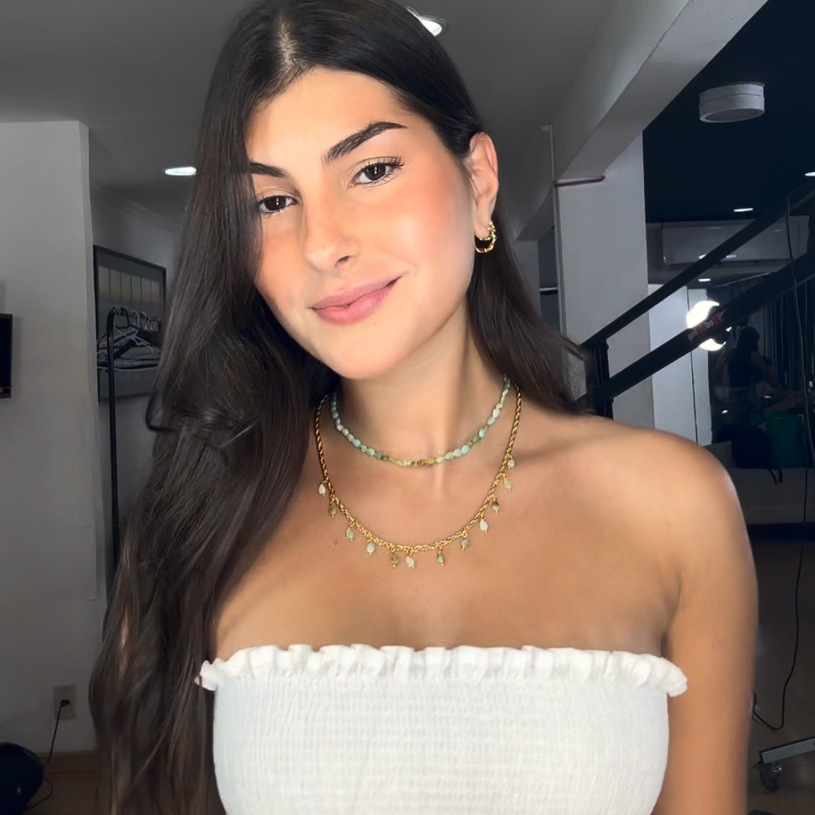 Colar Fio Baiano Gotas Amazonita