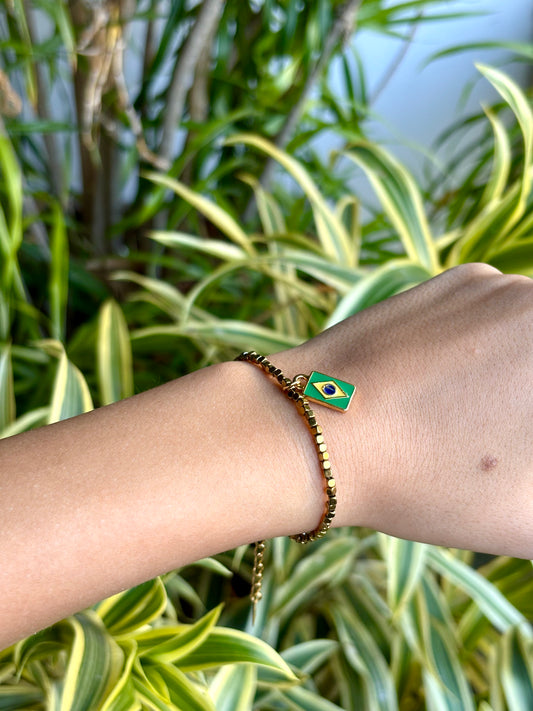Pulseira Hematita Brasil Core