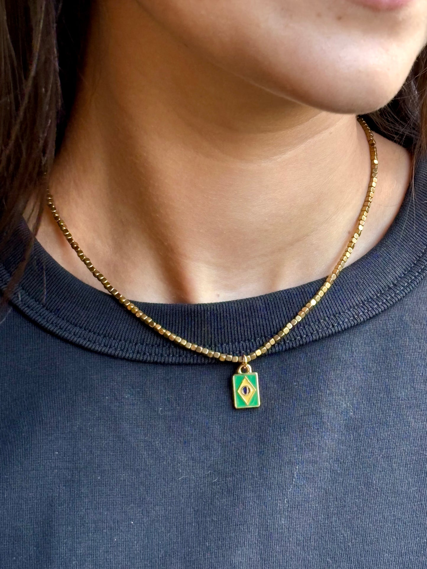 Choker Hematita Brasil Core