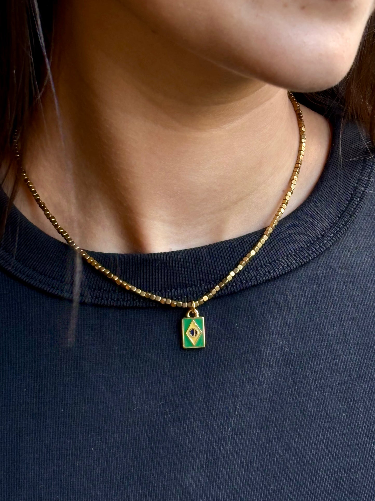 Choker Hematita Brasil Core