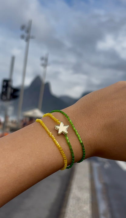 Pulseira Essência Verde e Amarela