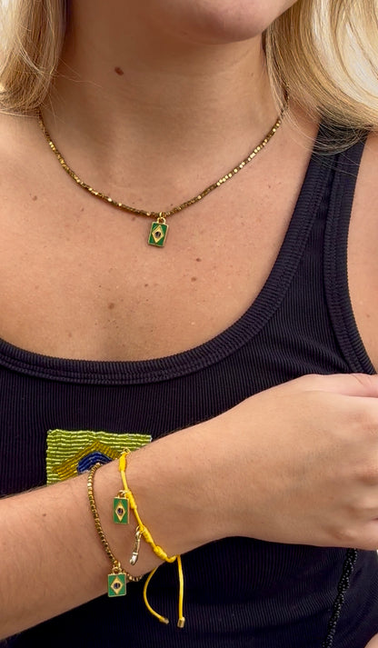 Choker Hematita Brasil Core