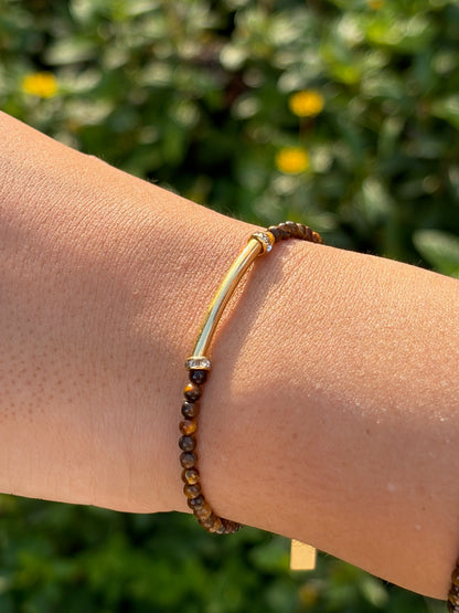 Pulseira Entremeio Olho de Tigre