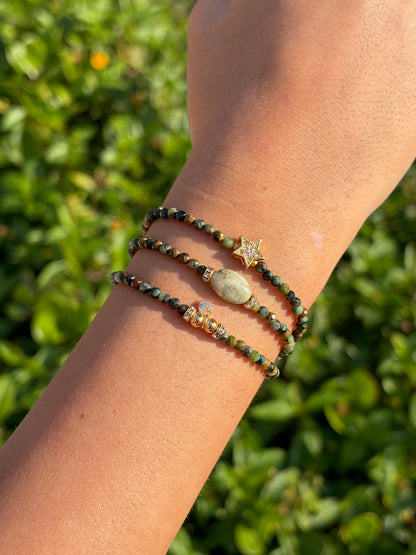 Pulseira Star Turquesa Africana