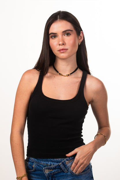 Colar Choker Courinho Western