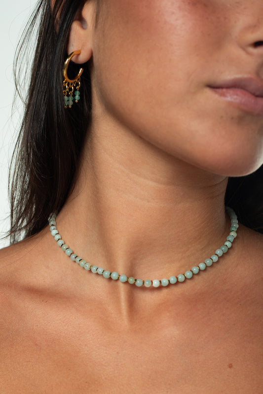 Choker Aura Água Marinha