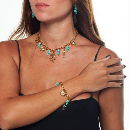 Pulseira Pingentes Oceano