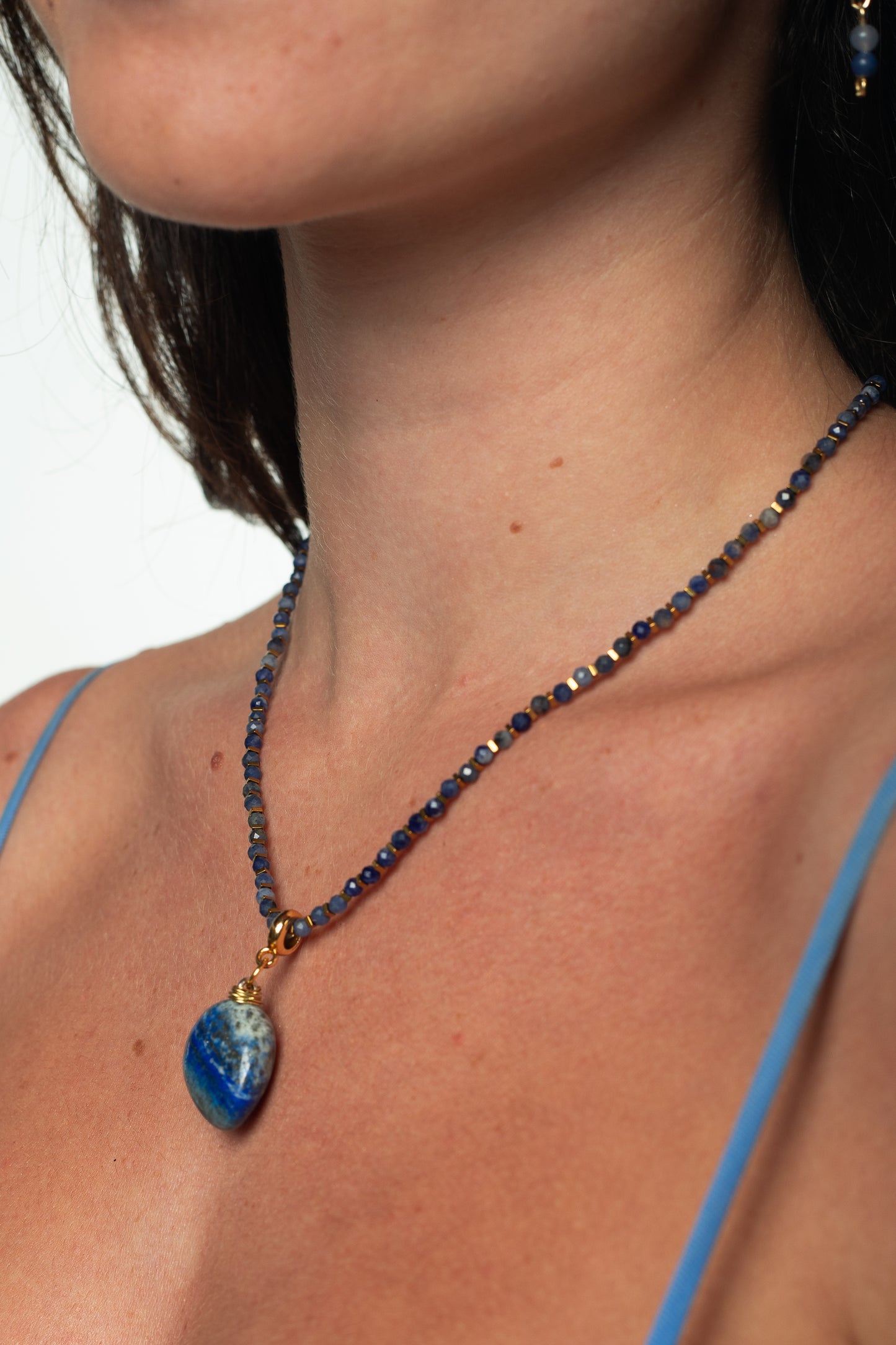 Colar Milagres Aventurina Azul