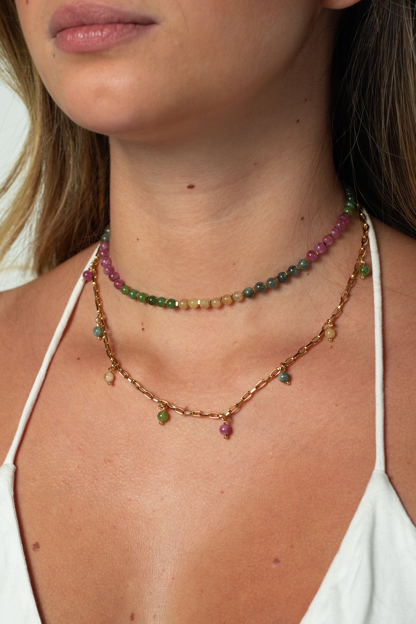 Choker Aura Turmalina Melancia