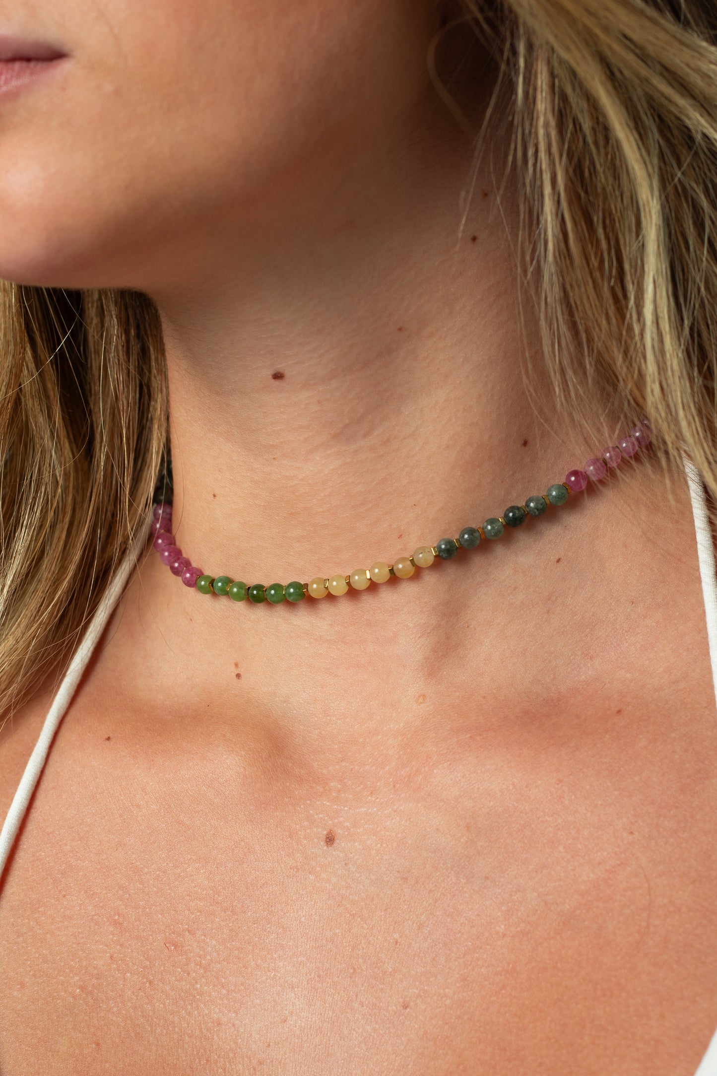 Choker Aura Turmalina Melancia