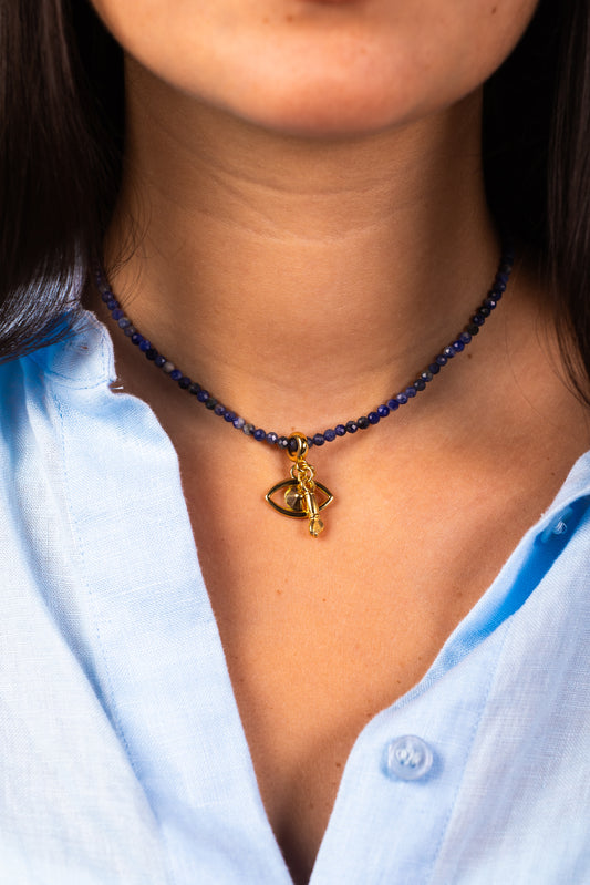 Choker Sorte Aventurina Azul