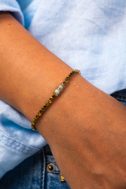 Pulseira Hematita Discos
