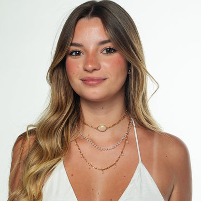 Choker Aura Quartzo Rosa