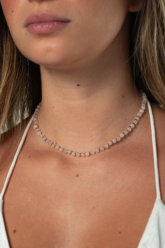 Choker Aura Quartzo Rosa